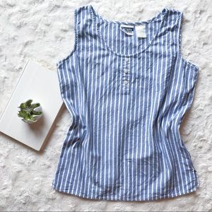 {Simply  Basic} VTG Straight Stripe Cotton Tank